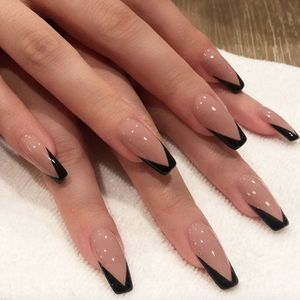 Soft set of 4 nails Classic French Manicure Nail