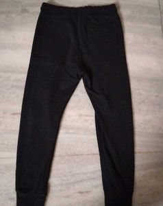 Black Joggers with Side Detail