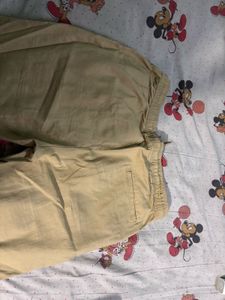 100% linen pants old money khaki colur