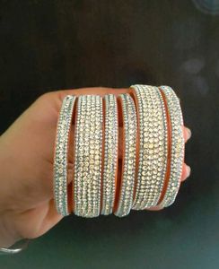 set of 2 Sparkling Rhinestone Bangles