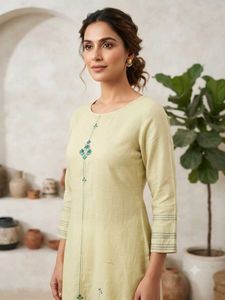 Elegant Kurta with Subtle Embroidery