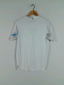 Off White Printed Active Wear T-Shirt (Men's)