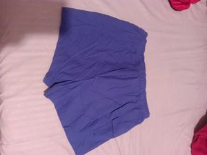 Purple Drawstring Shorts