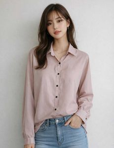 Blush Button-Down Shirt