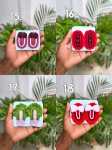 Crochet Hair Clips one pair