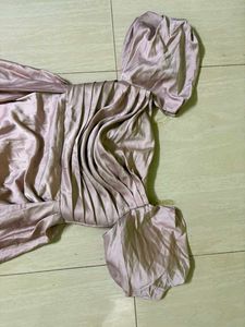 Elegant Off-Shoulder Satin from Dubai