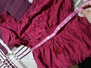 Maroon Tiered Maxi Dress