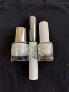 Combo - Nail Paint/ Glitter /Glitter Eyeliner