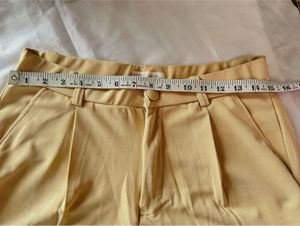 Chic Peach Cropped Blazer &amp; Wide-Leg Pant Set