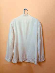Dana Buchman Ivory Embellished Jacket
