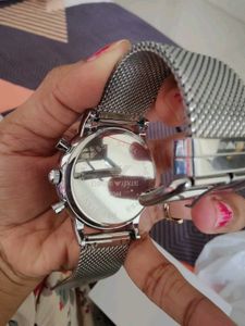 Emporio Armani Silver Mesh WatchLuigi Formals# Dia