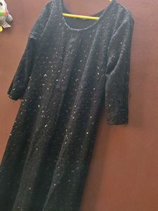 Sparkling Black Ethnic Gown