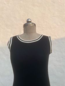 Chic Black &amp; White Mini Dress