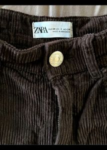 Brown Corduroy Wide Leg Pants