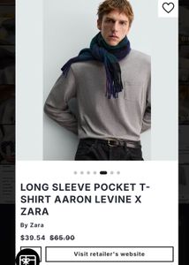 Zara Long Sleeve Pocket T-Shirt