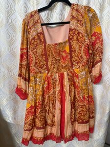 Bohemian Print Mini Dress