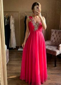 Stunning Pink Embellished Gown