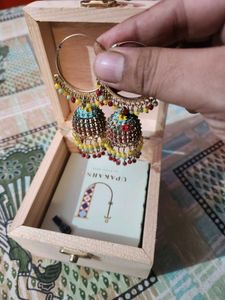 Sparkling Infinity Bracelet plus Jhumkas!!