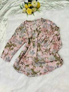 Floral Print Long Sleeve Top