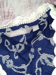 Blue Printed Kurta