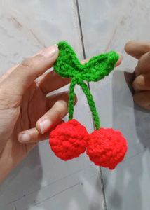 Handmade Crochet Cherry