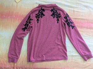 vintage Floral Embroidered Long Sleeve Top