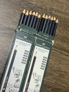 Faber-Castell Black Matt Drawing Pencils-Set of 12
