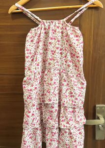 Cute Floral Tiered Mini Dress