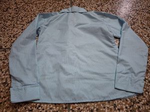 Striped Blue Shirt &amp; White