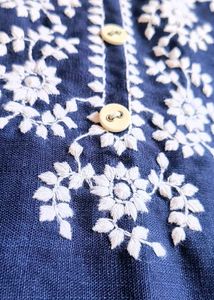Elegant Blue Embroidered Kurta