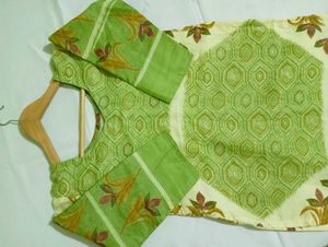 Green Printed Kurta