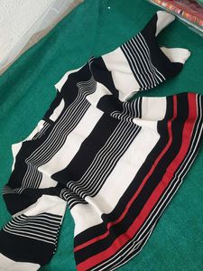 Chic Striped Jumpsuit like top h free size no 78