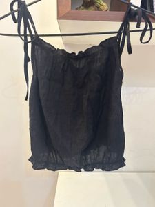 Tie Strap Black Top