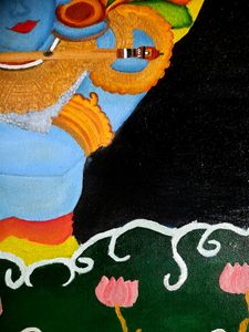 Lord Krishna Acrylic Painting
