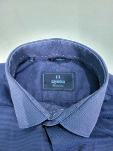 Raymond Blue Textured Formal Shirt