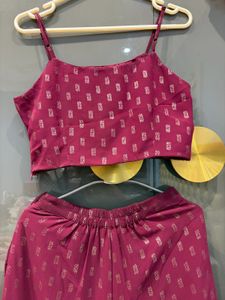 BURGUNDY FESTIVE CO-ORD SET