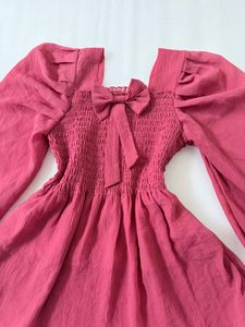 Cute Bow Puff sleeves Top