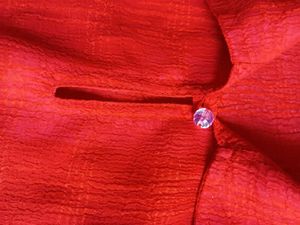 Trendy Red Net Top