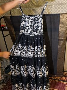 Boho Paisley Print Tiered Maxi Dress