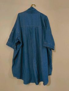 Denim Oversized Shirt Dress
