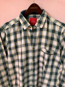 Men's Plaid Long Sleeve Button-Up Shirt