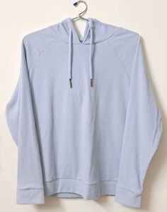 Exclusive Light Blue Sweatshirt With Hoodie