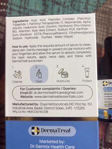 DermaTreat Essentials Kojic Acid Serum