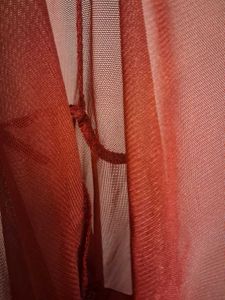 Sheer Lace Trim Robe