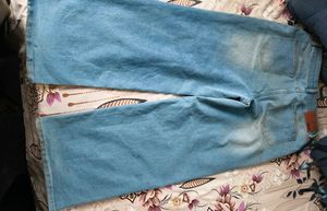 Light Blue Wide Leg Jeans