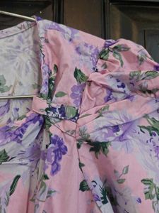 Floral Print Puff Sleeve Mini Dress