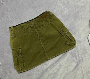 Set knit32-34 with skirt olive 28