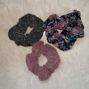 Chic Scrunchie Set - 3 Pack