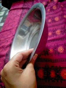 India Craft Stainless Steel Serving Plate/Bowl