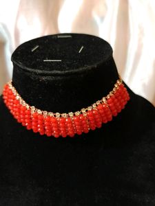 Red Sparkle Cute Necklace